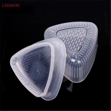 2PCS Sushi Onigiri Mold Plastic Transparent Bento Press Mould Sushi Molds Kitchen Triangular Rice Form Food Maker kitchen Tool