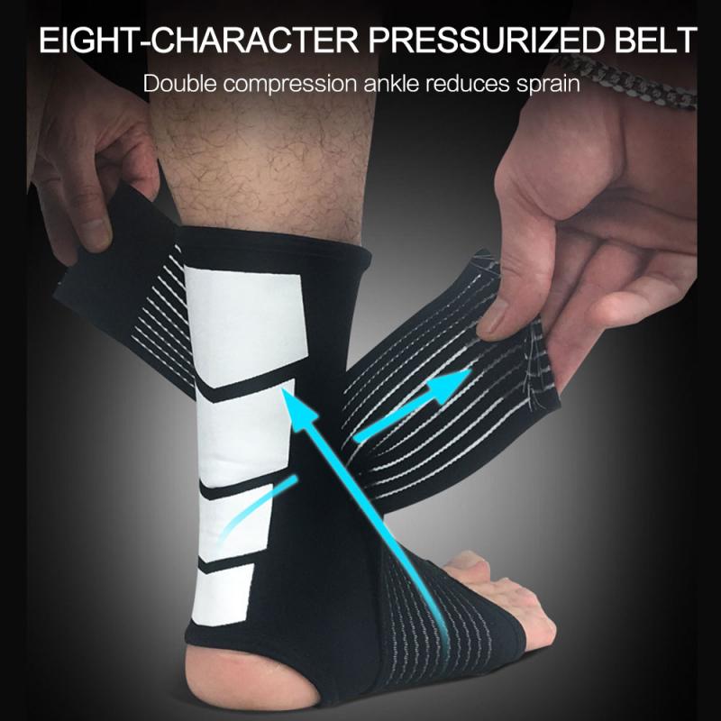 Adjustable Elastic Ankle Sleeve Ankle Brace Guard Foot sports ankle support Kneepad Protector Brace Spring Knee Pad pain relief