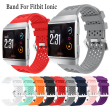 Sport Silicone Wristband Watch Bracelet Strap For Fitbit Ionic Smartwatch Belt Watchband For Fitbit Ionic Adjustable Accessories