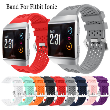 Sport Silicone Wristband Watch Bracelet Strap For Fitbit Ionic Smartwatch Belt Watchband For Fitbit Ionic Adjustable Accessories