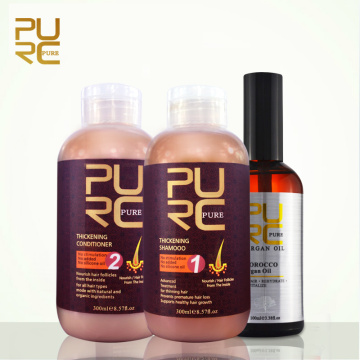 Hair shampoo and conditioner for hair growth hair loss 3pcs a set with argan oil prevent premature thinning hair for men women