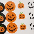 120pcs Halloween paper Stickers Halloween Gift decoration Pumpkin Ghost Packaging Sealing Label Sticker Halloween party Stickers