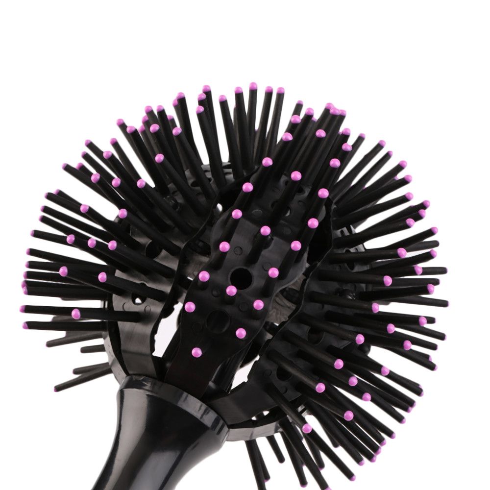 3D Round Hair Brushes Comb Salon make up 360 degree Ball Styling Tools Magic Detangling Hairbrush Heat Resistant Hair Comb