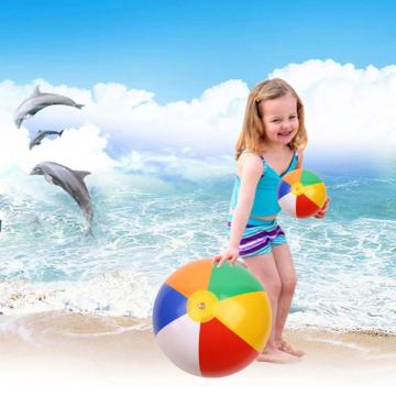 25CM Beach Ball inflatable Children Play Ball Summer Sea Swimming Pool Water Play Ball Amusement Park Water Game Play Equipment