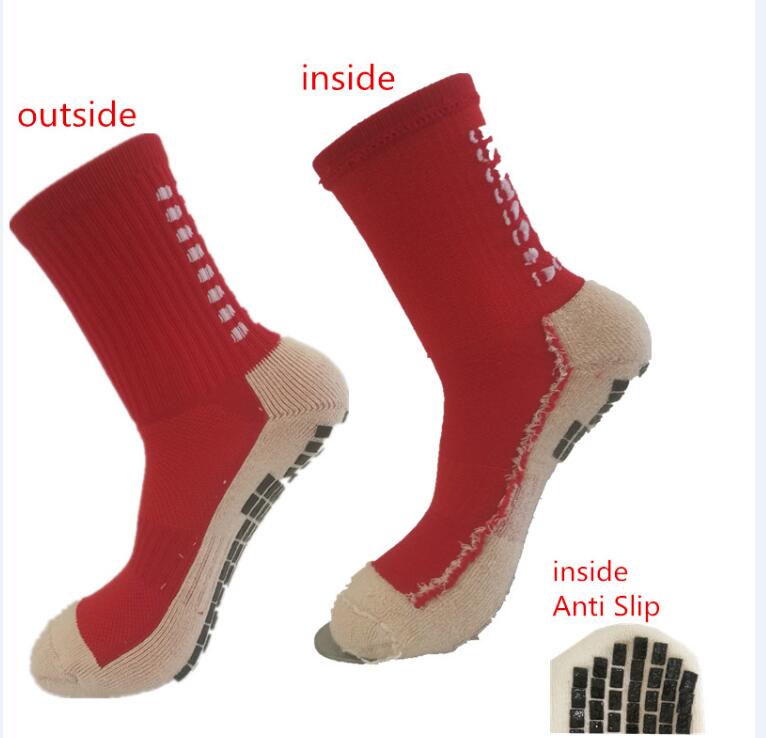 Anti Slip Soccer Socks Cotton Cycling Men Sport Socks Calcetines Double-Sided Non-Slip Football Socks