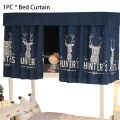Home Mosquito Protection Bed Curtain Decor Dustproof Single School Cloth Student Dormitory Blackout Printed Elegant Shading