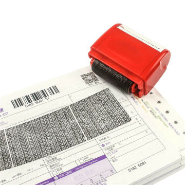 Roller Stamp Security Theft Identity Guard ID Roller Safe Substitute To The Crusher Messy Code Privacy Information Stamp