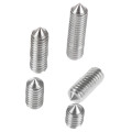 50Pcs M4 Stainless Steel Allen Head Hex Socket Grub Screw Bolts Nuts Fasteners with Cone Point Screws M4 x6mm/8mm/10mm/12mm/16mm