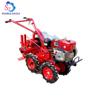 High Output Profession Cheap 4 Wheel Hand Tractor Drive Garlic Picking Machine/Fresh Garlic Harvester Agricultural Machinery