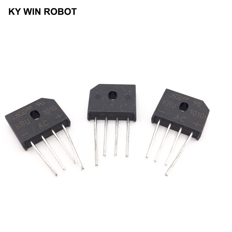 5PCS 10A 1000V DIP-4 diode bridge rectifier KBU1010