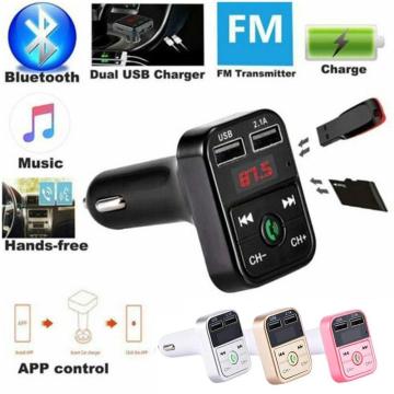 Car Bluetooth FM Transmitter Wireless Handsfree Audio Receiver Auto MP3 Player 2.1A Dual USB Fast Charger Car Accessories