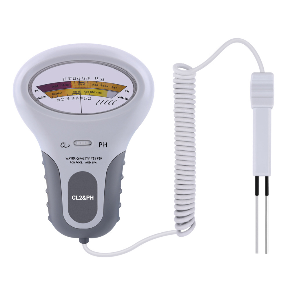 Portable SPA PH Chlorine Meter Swimming Pool Water Quality PH Cl2 Level Tester Easy Carrying Swimming Durable Parts