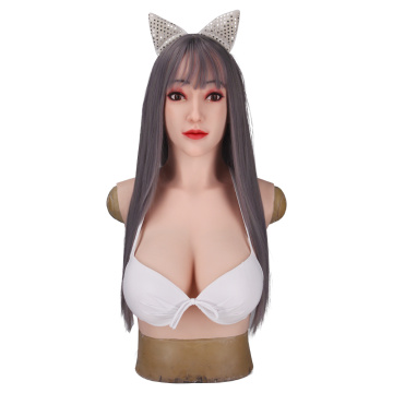 Alice Angel Face Silicone Female Masks Realistic Soft With D Cup Breast Masquerade Cosplay Drag Queen Crossdresser Halloween