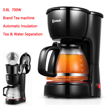 Brand Automatic Tea Maker Insulation Steam Electric Teapot Glass Coffee Machine Stainless Steel Filter Safety Protection 220V