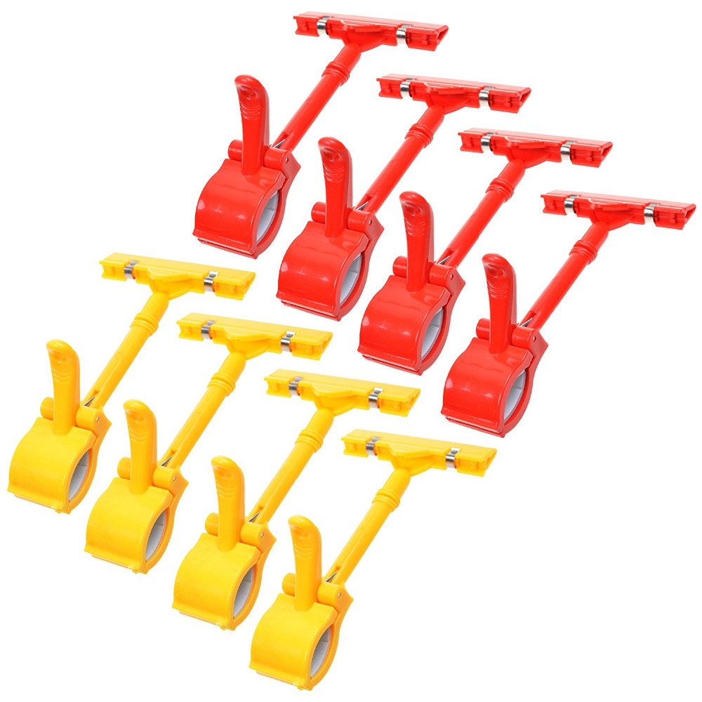 4pcs POP Adjustable Plastic Clip-on Style Merchandise Sign Display Clip Holder