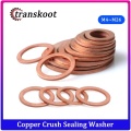 DIN7603 M4 M5 M6 M8 M10 M12 M13 M14 M16 M17 M18 M20 M22 M24 M26 Boat Red Brass Copper Crush Sealing Washer Flat Seal Gasket Ring