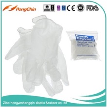 medium size 3.5g vinyl gloves powdered powder free