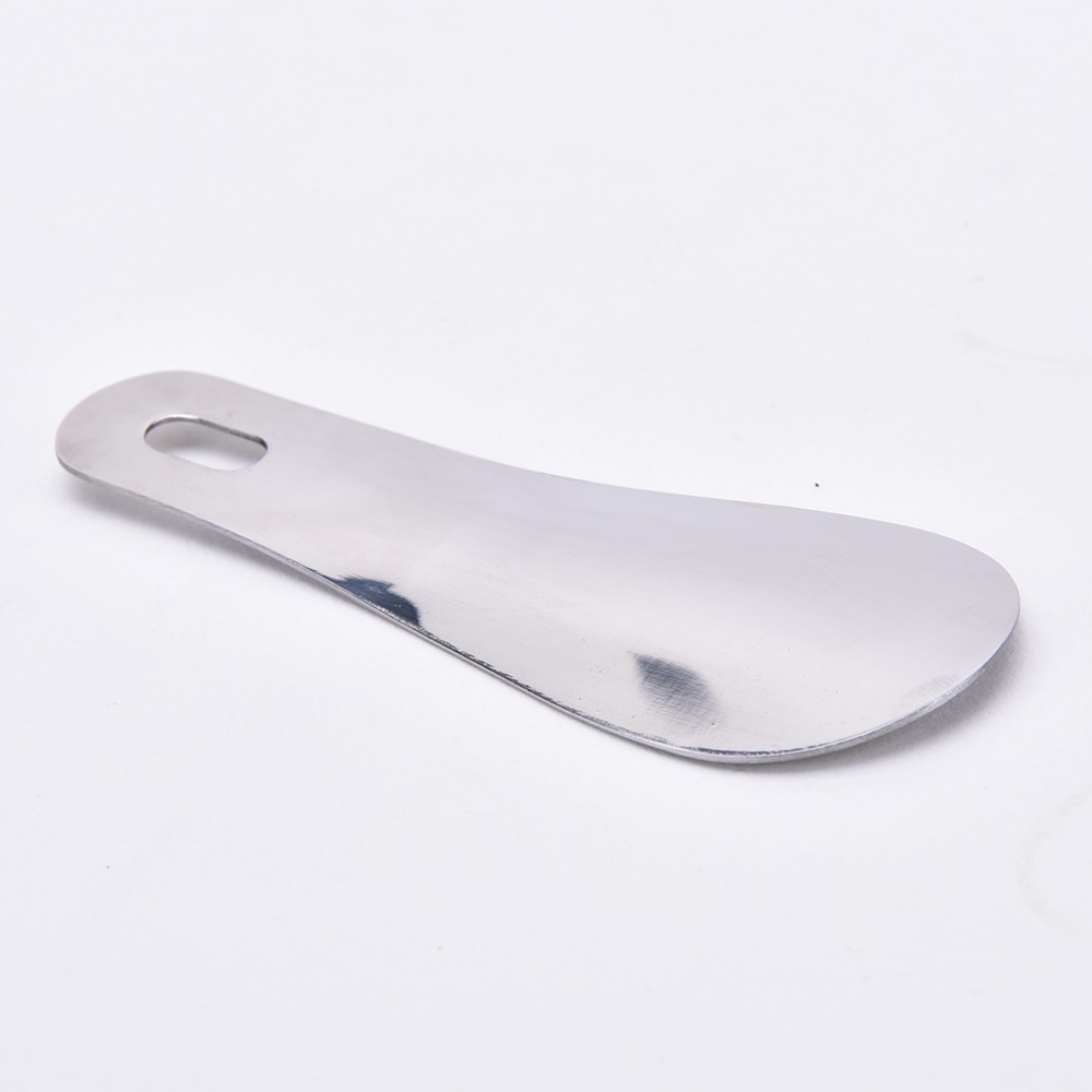 1PCS Mini Portable 10cm Silver Color Stainless Steel Metal Shoe Horn Spoon Shoehorn Professional Shoe Horn