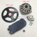 Mini Moto 47cc 49cc Drive System 25H OR T8F Chain with Gear Box And Rear Sprocket Fit Mini Moto Pocket Bike