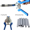 M Clips Pet Rabbit Chicken Mesh Cage Wire Crimping Solder Multifunctional Ring Plier Tool Joint Welding Repair Hand Tools