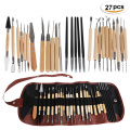 27 / 30 pieces DIY Art Clay Pottery Tool set Crafts Clay Sculpting Tool kit Pottery & Ceramics Wooden Handle Modeling Clay Tools