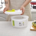 Wiilii Salad Spinner Lettuce Greens Washer Dryer Drainer Crisper Strainer For Washing Drying Leafy Vegetables Kitchen Tools