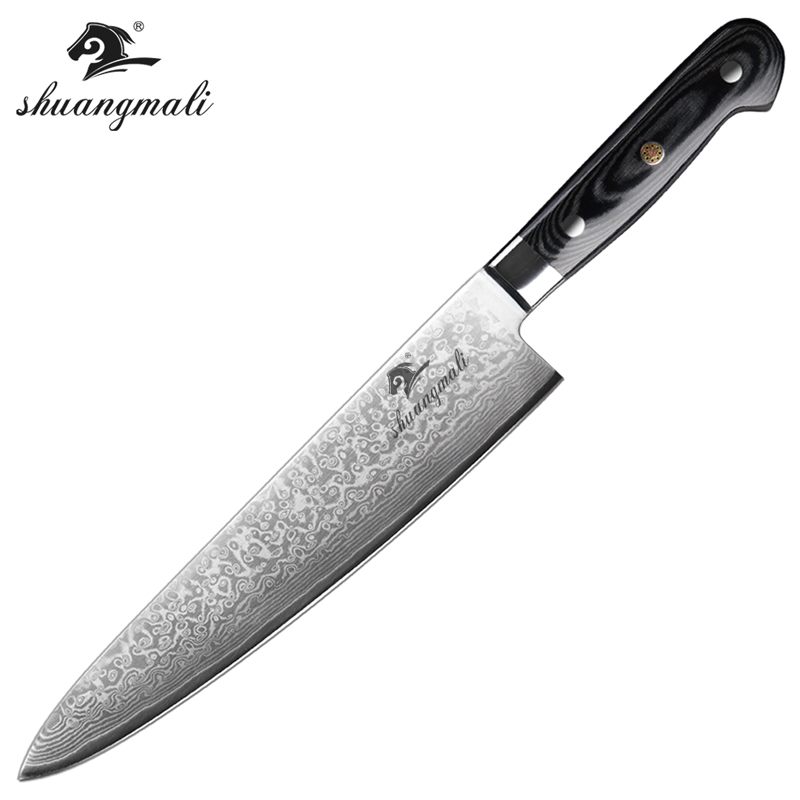 Cleaver Chef Knive 67 Layer Damascus Steel Slicing Kitchen Knife Utility Japanese Cutting Meat 10 Inch Knifes Cook Tools