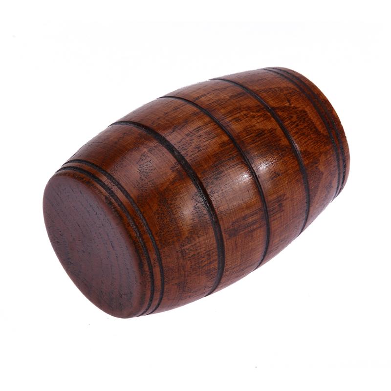 Wooden Cup Big Belly Beer Cup Jujube Wood Carved Three-line Classical Wooden Cup Eco-Friendly Drinkware Kitchen Bar Accessories