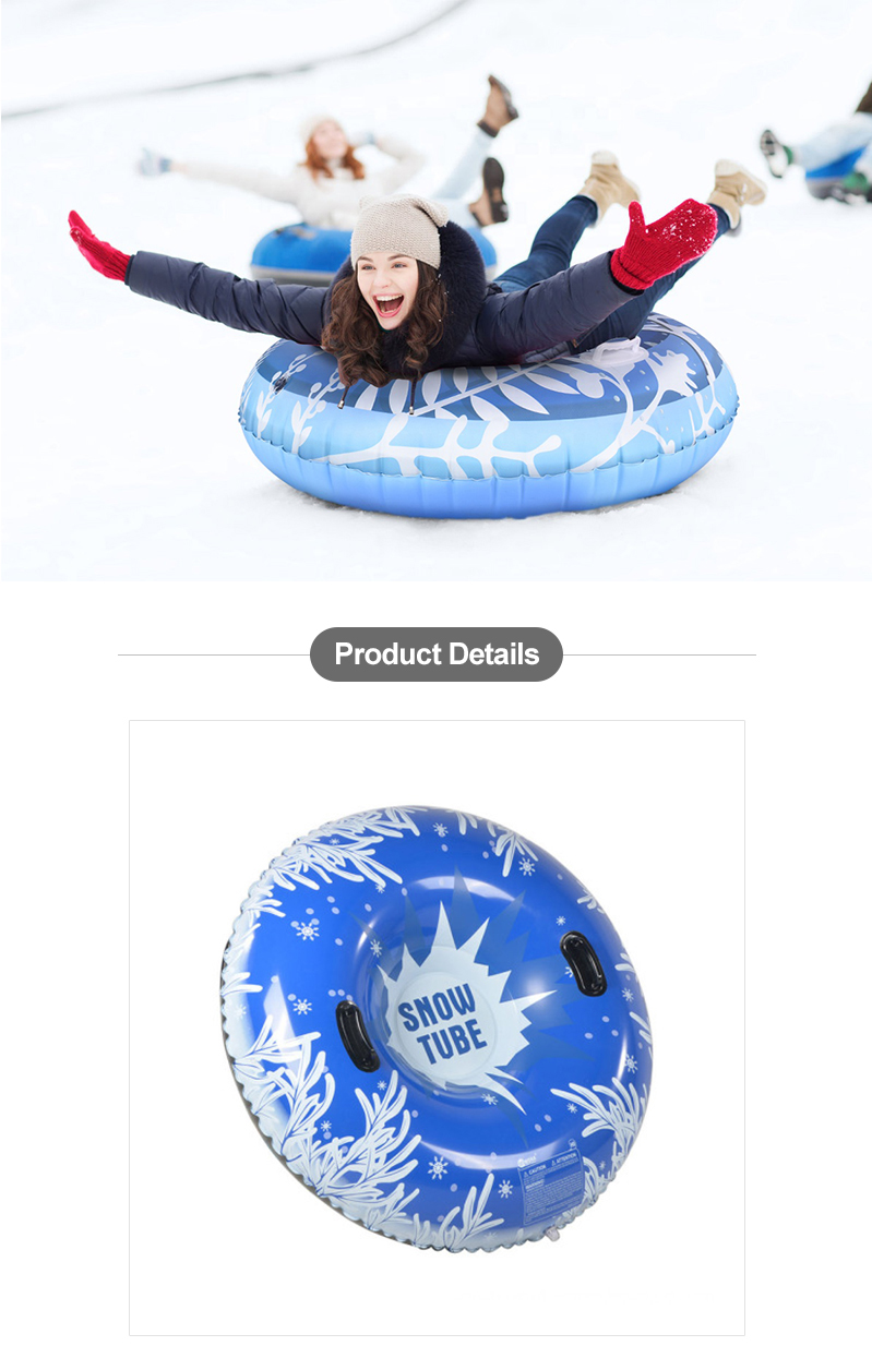 Inflatable 48 Pvc Round Snow Tube For Winter 02
