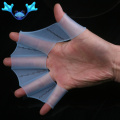 Finger Webbed Gloves Silicone Swim Gear Fins Hand Web Flippers Training Diving Gloves Webbed Gloves Universal Swimming Tool