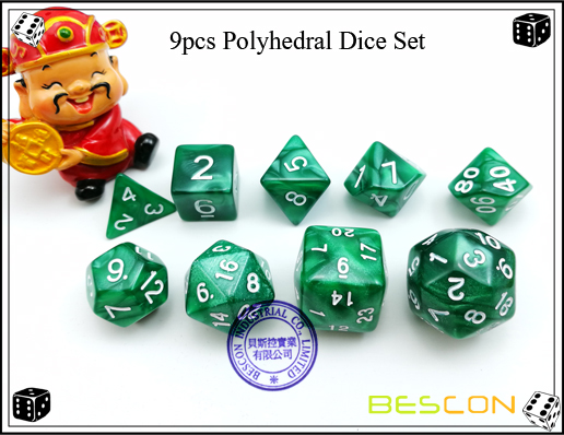 9pcs Polyhedral Dice Set-3