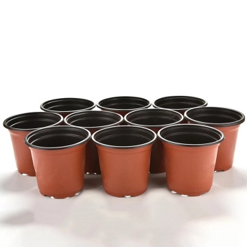 10pcs Mini Flower Pot High Quality Plastic Round Terracotta Nursery Planter Home Decoration Gardening Flower Pots
