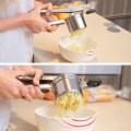 New Stainless Steel Potato Ricer Rammer Set with 3 Discs Fruit Vegetable Masher Juicer Squeezer Food Press Machine Kitchen Tools