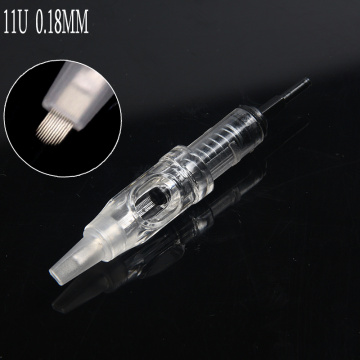 11U 0.18MM Tattoo needles Agulha Easy Click Microneedling For Permanent Makeup Cartridge Needles 600D-G Eyebrow Tattoo Machine