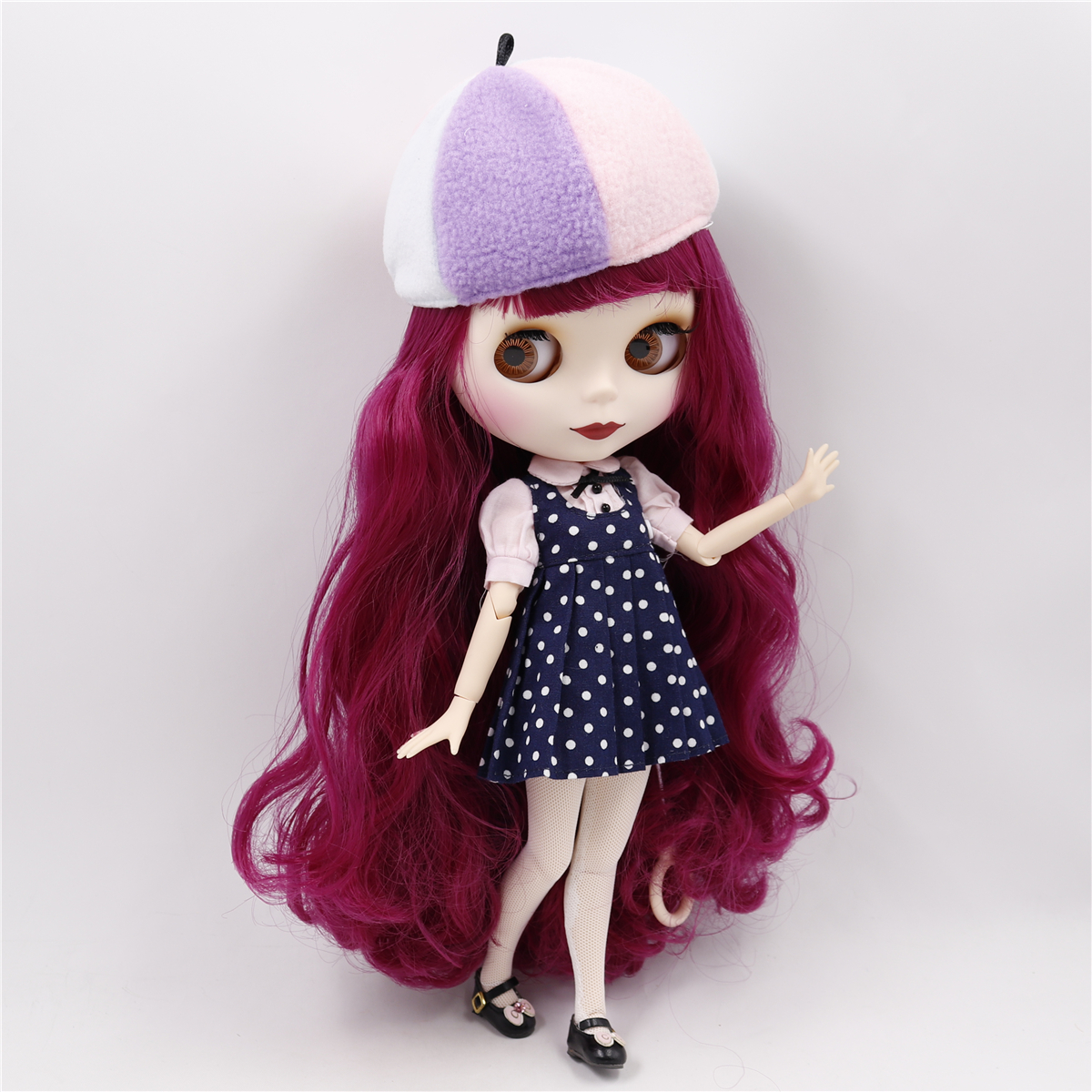 ICY DBS Blyth doll 1/6 toy joint body white skin matte face 30cm naked doll random eyes colors