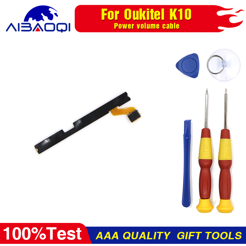 Power on/off+ Volume FPC Key Up/down Button Flex Cable FPC for Oukitel K10 Phone Perfect Replacement Parts Free Tools
