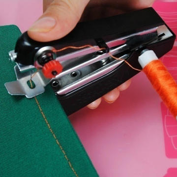 1Pc Mini Sewing Machines Needlework Cordless Hand-Held Clothes Useful Portable Manual Sewing Machines Handwork Tools Accessories