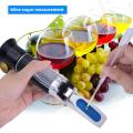 New Portable 3 In 1 Hand Held Grape & Alcohol Wine Refractometer (Brix, Baume and W25V/V Scales) with Plastic Box