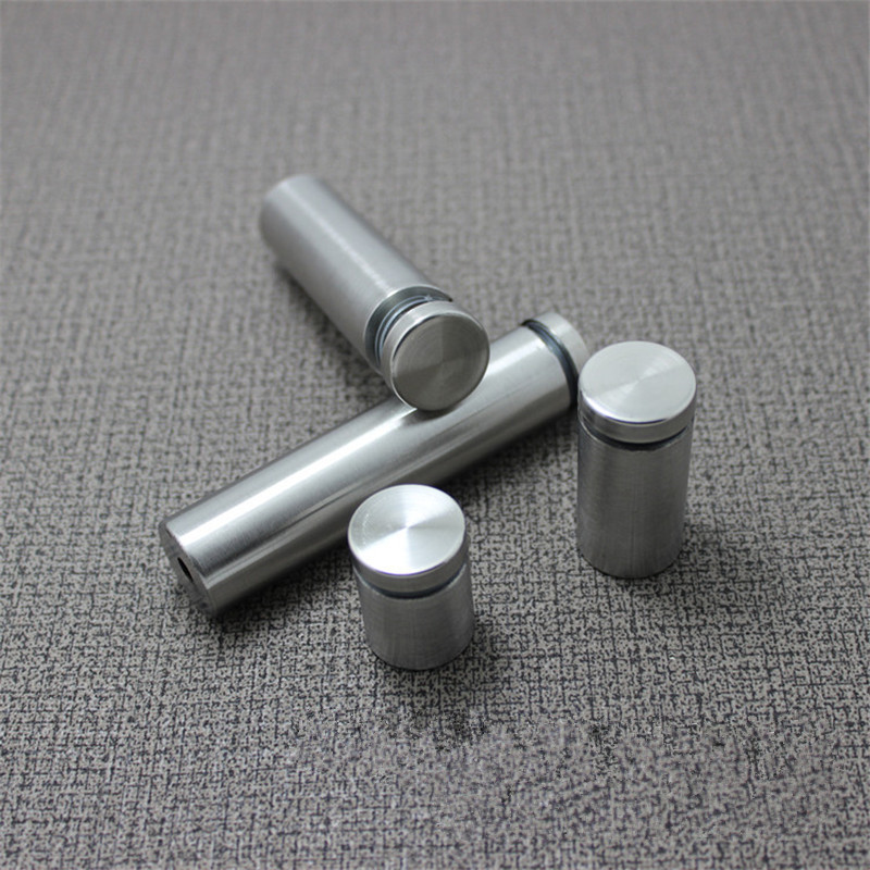 KK&FING Stainless Steel Acrylic Advertisement Fixing Screws 19mm Glass Standoff Pin Nail Fasteners Glass Door Hardware
