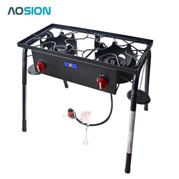 AOSION Outdoor Cast Iron Propane Double Burner