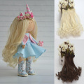 15cm DIY Mini Tresses Doll Wig Material Straight Hair Wig For BJD High-Temperature Doll Accessories