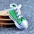 Mini Hi Top Canvas Sneaker Tennis Shoe Keychain Blue Pink Black White Sports Shoes Keyring Doll Funny Gifts