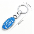 3D metal car keychain creative double-sided logo key ring car accessories for Ford- Explorer FIESTA Focus Kuga Edge Fusion F-150