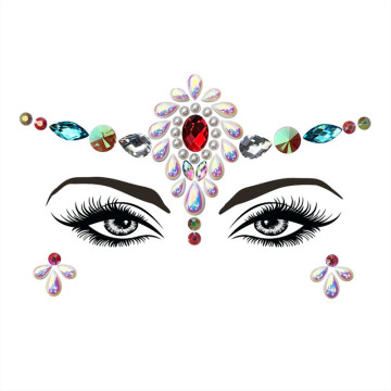1PC Glitter Festival Party Face Makeup Gems Rhinestone Jewel Body Tattoo Stickers Eye Gems Stickers Decoration Tools Makeup Set