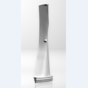 Steam turbine blade of thermal power generation