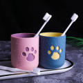 Wheat Straw Cartoon Expression Mouthwash Cup Creative Children Brushing Cup Plastic Cup Toothbrush Toothbrush Cup