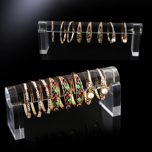 Customized clear acrylic bracelet counter display rack
