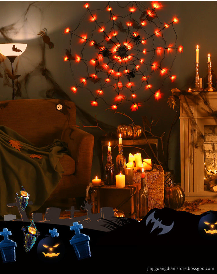 Halloween Spider Web Light