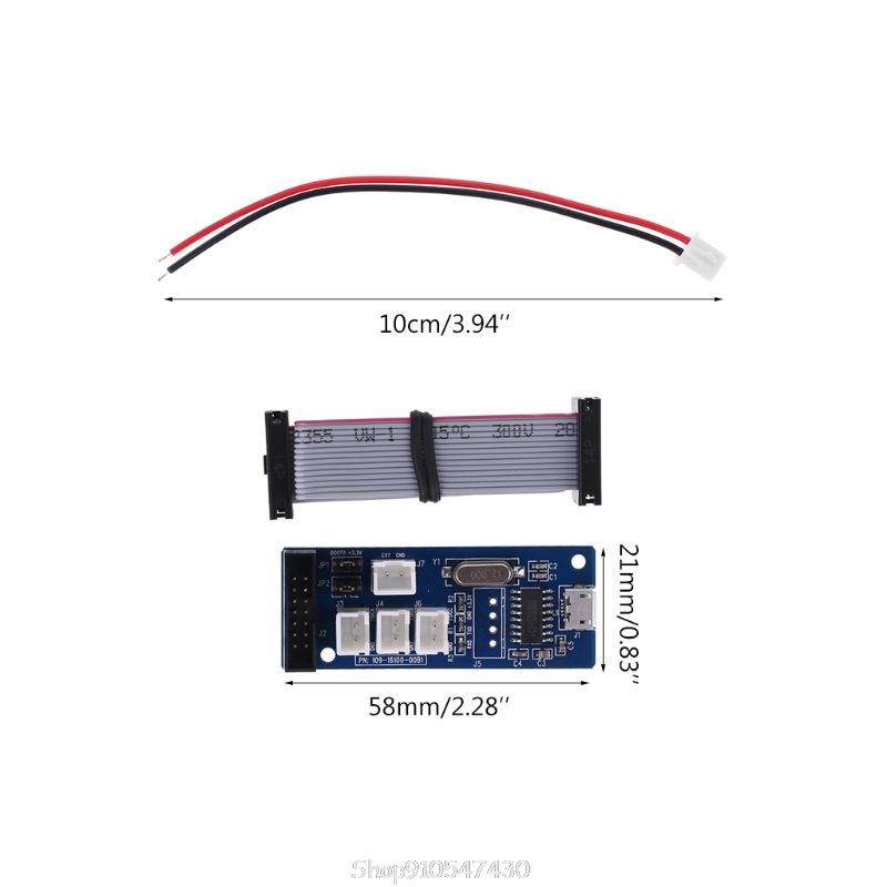 WAVE2 Oscilloscope Interface Board with Uart-USB Converter TTL-USB CH340G 50bps-2Mbps with Micro USB Port O22 20 Dropship