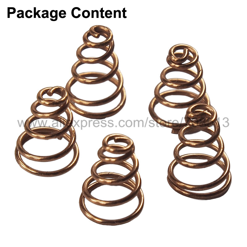 DIY Bronze Spring Battery / Driver Contact Support Springs 10mm(D)x12mm(H) - 5 pcs